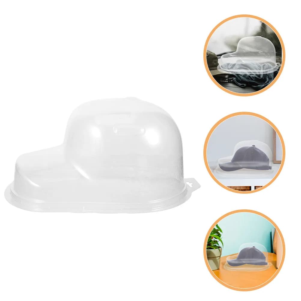 Scatola Compatta per Cappelli da Baseball, Custodia Protettiva Portatile per Cappelli, Organizzatore da Viaggio, Espositore Trasparente per Cappelli da Sole e Cappelli con Visiera Curva