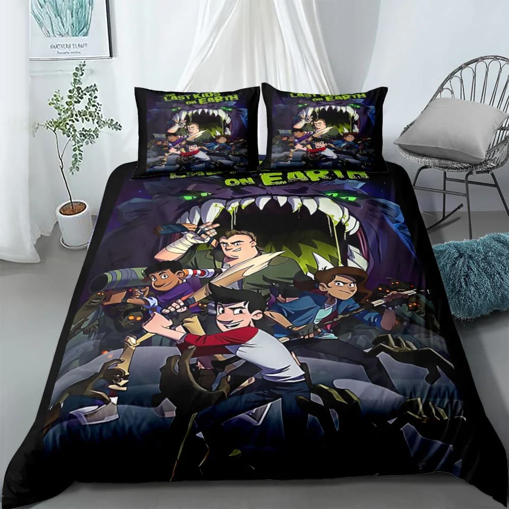 Last kids on the earth Duvet Cover Set Without Sheet King Queen Double Full Twin Single Size Bed Linen Set