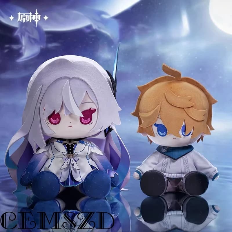 [Autentico] Ajax 28CM Doll miHoYo Gioco Genshin Impact Skirk Tartaglia Peluche Divano Decor Anime Accessori Puntelli Regali di Halloween