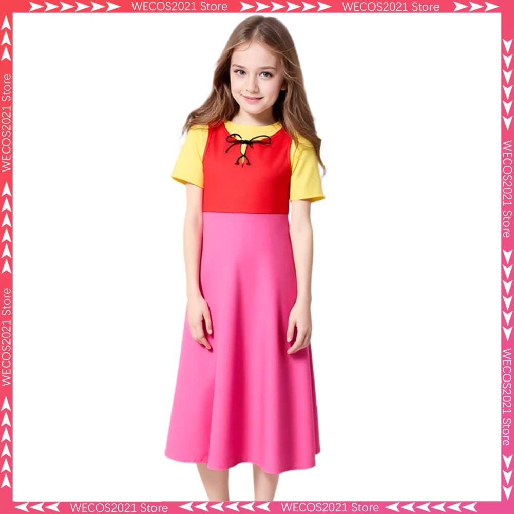 Costume da Heidi delle Alpi del 1974, Abito Fantasy per Ragazze dai 6 ai 14 Anni, Vestito per Cosplay e Feste a Tema