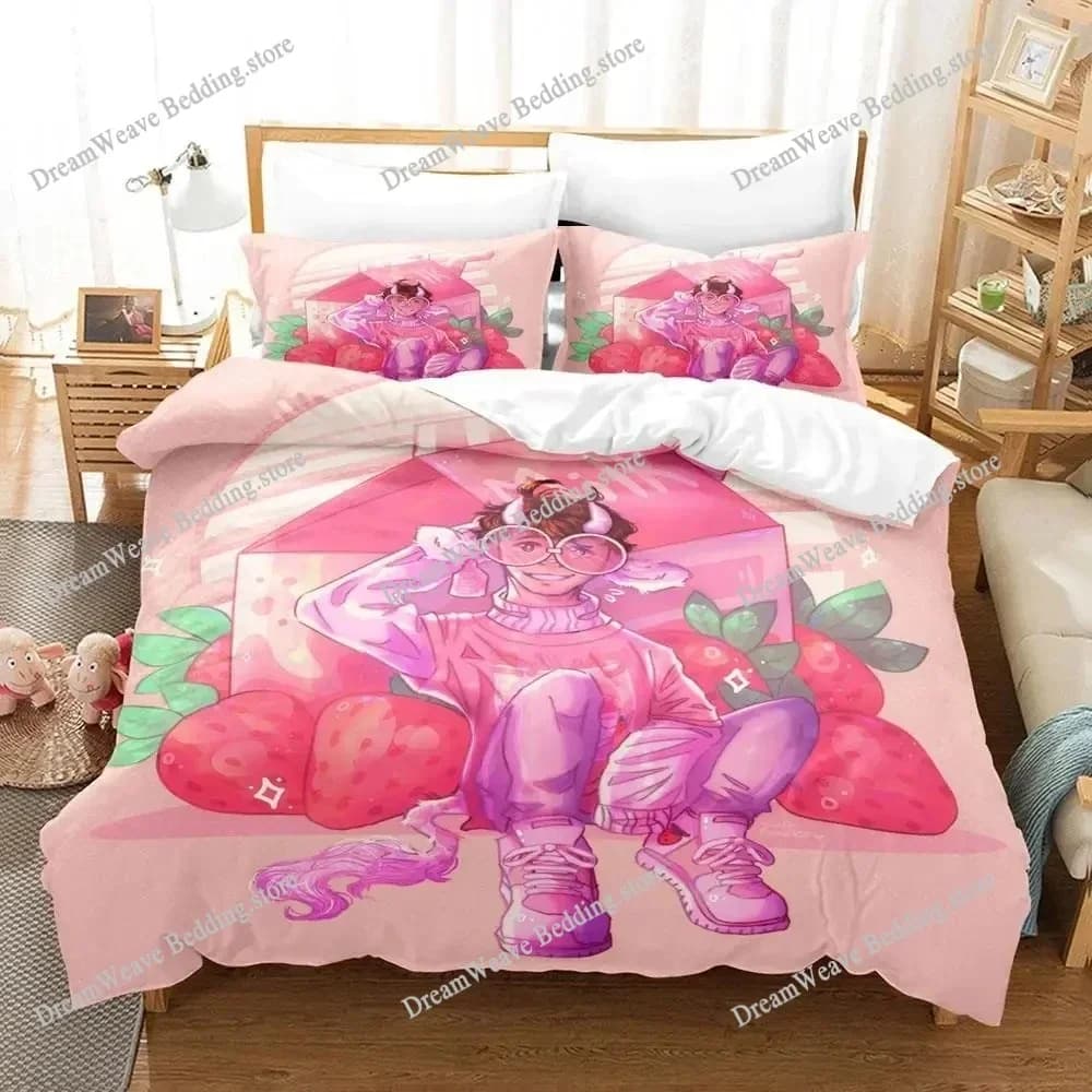 Cartoon GeorgeNotFound Bedding Set Duvet Cover Bed Set Quilt Cover Pillowcase Comforter King Queen Size Boys Adult Bedding Set96