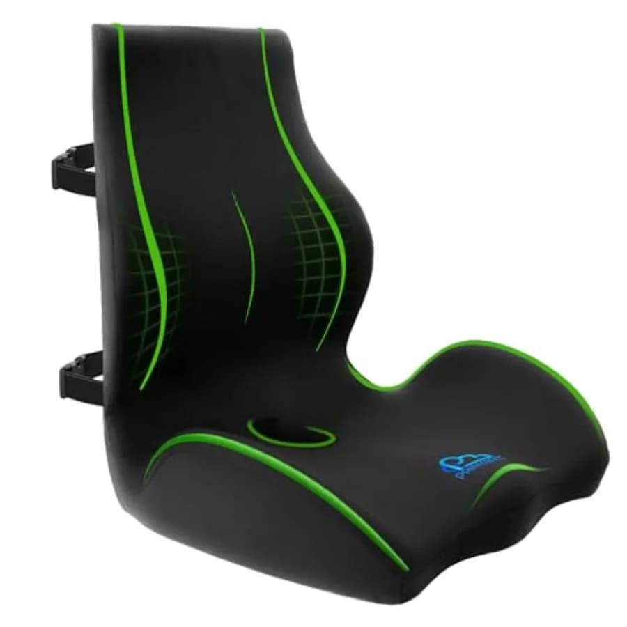 Cuscino Ergonomico in Memory Foam per Sedia da Ufficio, Sedile Auto, Sedia da Pranzo, Sedia da Gaming e Sedia a Rotelle, Supporto Completo per Schiena e Lombare