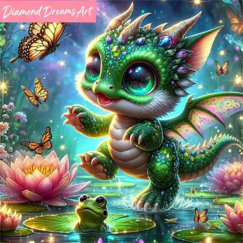 Nuovo Arrivo: Quadro con Mosaico di Diamanti, Dipinto di Dinosauro e Farfalla con Strass, Ricamo Floreale, Regalo per Bambini, Senza Cornice