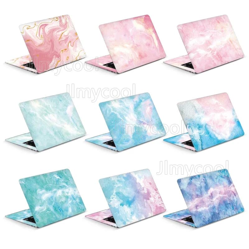 Adesivi per skin per laptop con copertura ad acquerello Pelle in PVC impermeabile Decora decalcomania Adesivo in vinile da 13 "per MacBook/Lenovo/HP/Acer