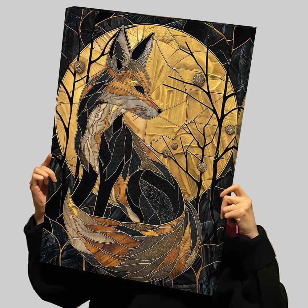 Fox Prints Poster Custom Canvas Painting Wall Art Wand Deko Gaming Room Decoration Aesthetic Home Decor Decorative Picture Mural