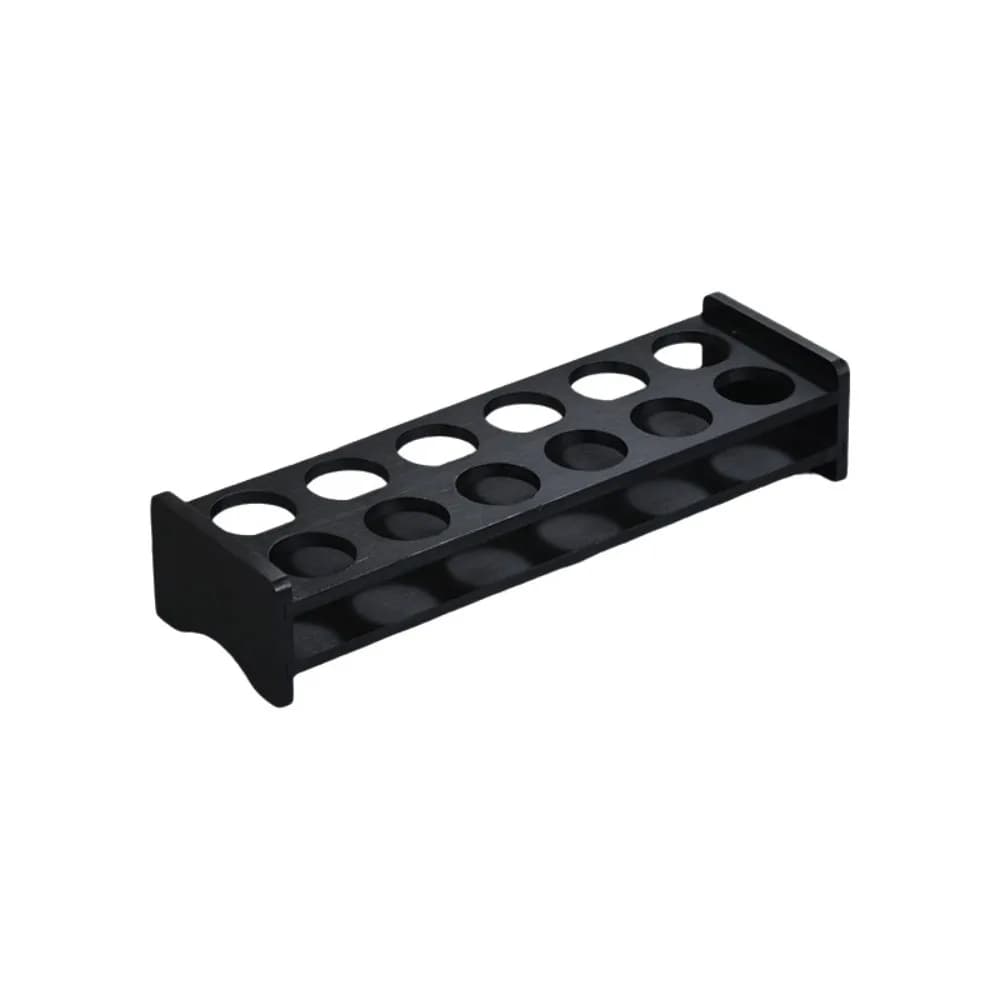 Multipurpose 6/12 Holes Shot Glass Holder Save Space Round Hole Bamboo Shot Glass Tray Smooth Wooden Wine Cup Shelf Wine Bar
