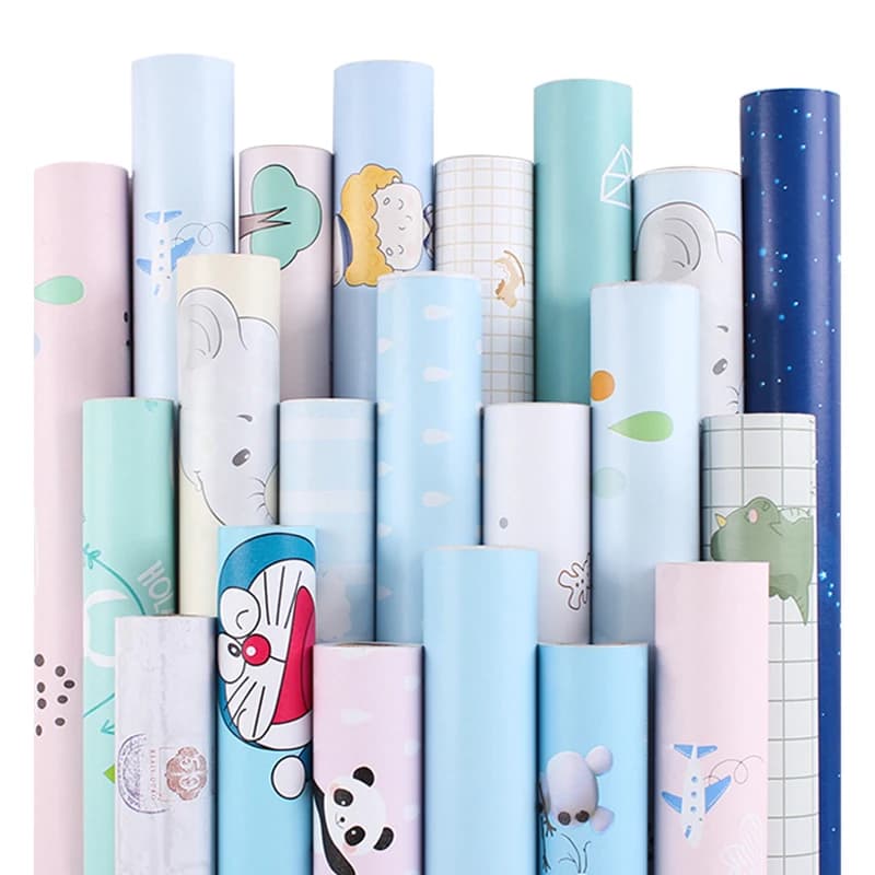 Children's bedroom wallpaper wall wallpaper wall wallpaper wall that hides the self-adhesive of linen