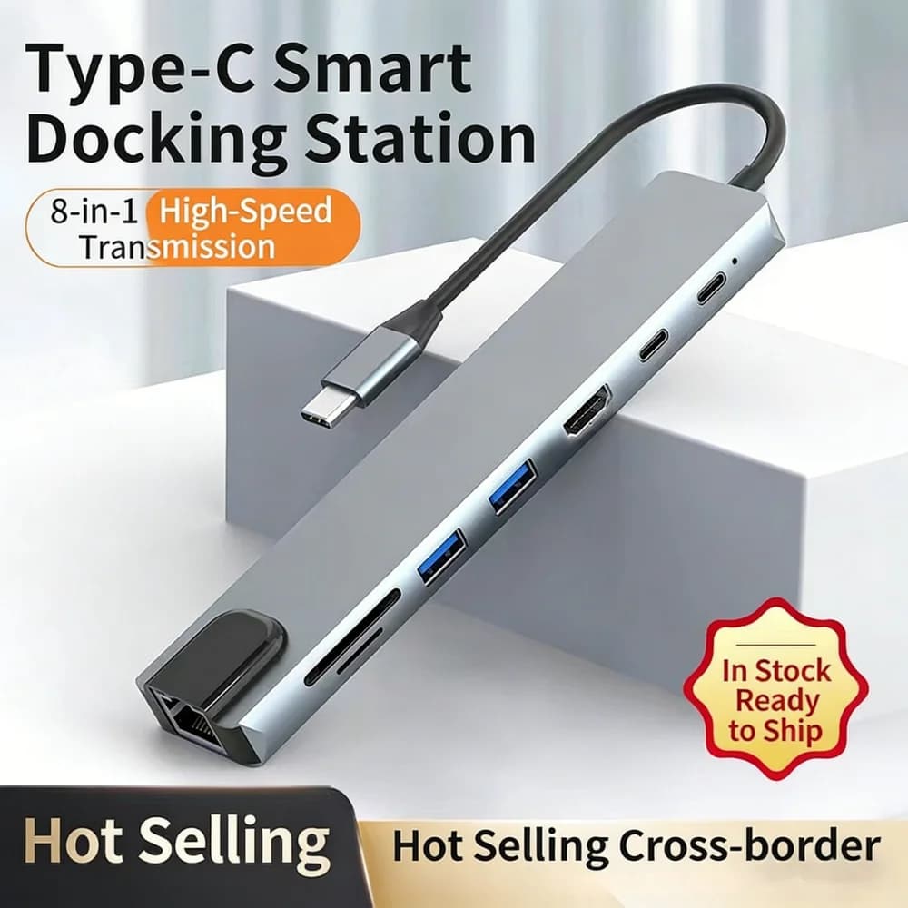 USB C HUB Type C Splitter Thunderbolt 3 Docking Station Laptop Adapter With For Macbook Air M1 iPad Pro RJ45 HDMI usb hub hub samsung dex