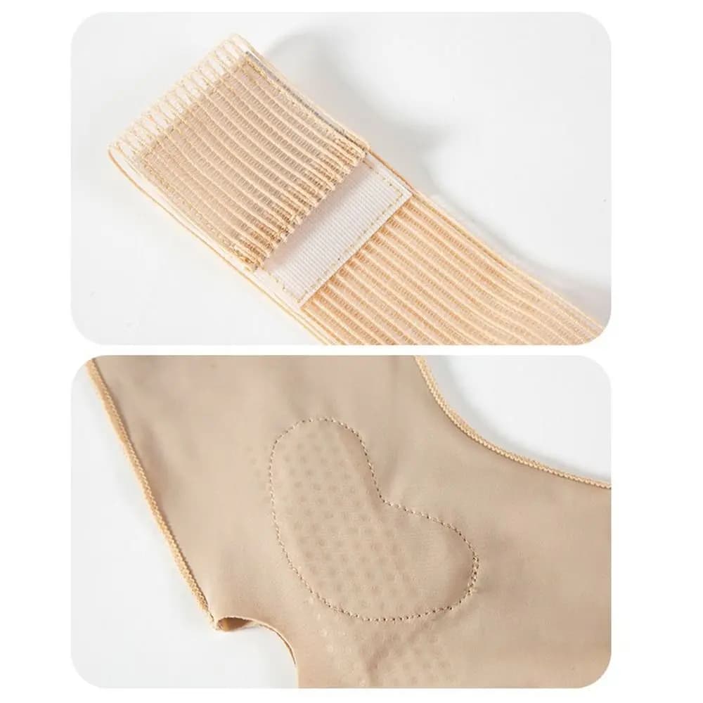 Calze a Compressione per Caviglia con Design Open-Toe, Supporto Elastico Regolabile Anti-Disarticolazione, Traspirante e Antiscivolo