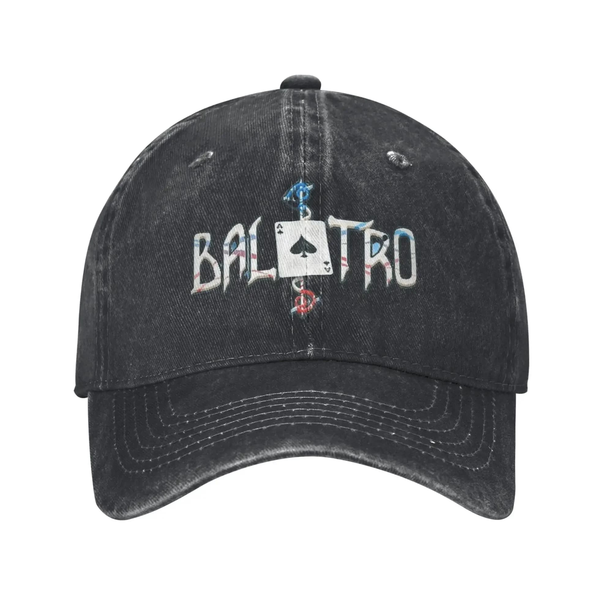 Balatro Game Card Joker Logo Berretto da baseball unisex Berretti in cotone invecchiato Cappello Classico berretto da sole estivo regolabile per esterni