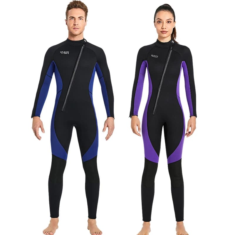 Mute in Neoprene by 3MM front zipper man aquilone Surf diving suit Kayak diving and Snorkeling diving suits