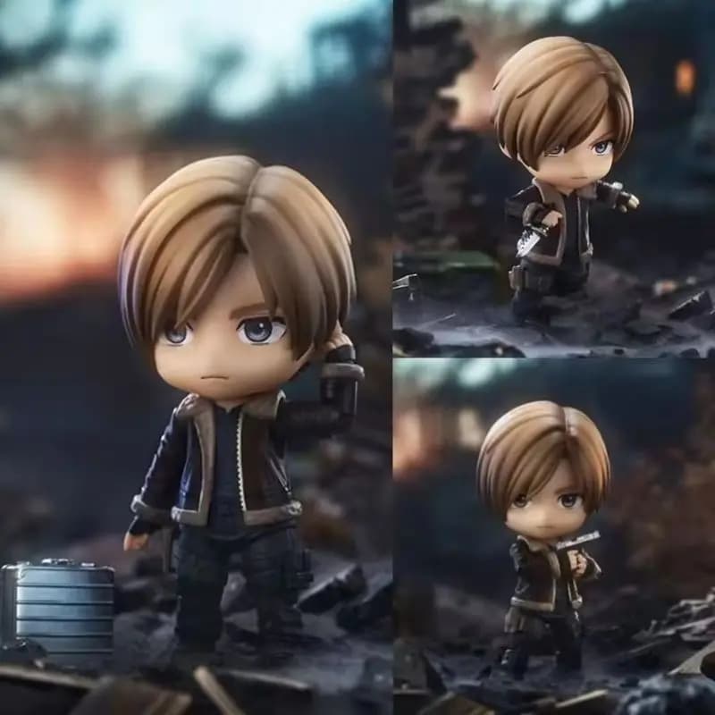 Nuova Action Figure Nendoroid 2337 di Leon S. Kennedy da Resident Evil Biohazard, 10 cm, in PVC, Modellino da Collezione per Adulti, Regalo per i Fan