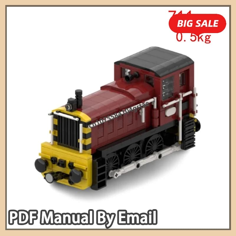 Spot MOC-181418 Grano di Piccoli Blocchi di Costruzione di Montaggio Crimson Modificato Piccolo Treno Modello di Montaggio Giocattolo Regalo
