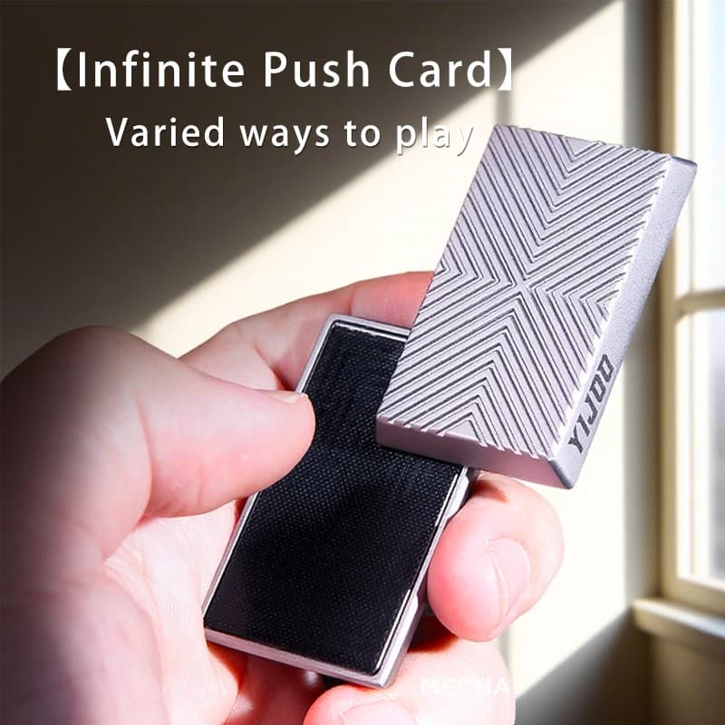 Carta di posizione illimitata Spingendo Fidget Toy Giroscopio con punta delle dita Metallo EDC Antistress per adulti Aiuto ADHD Regalo ideale per bambini per tutti