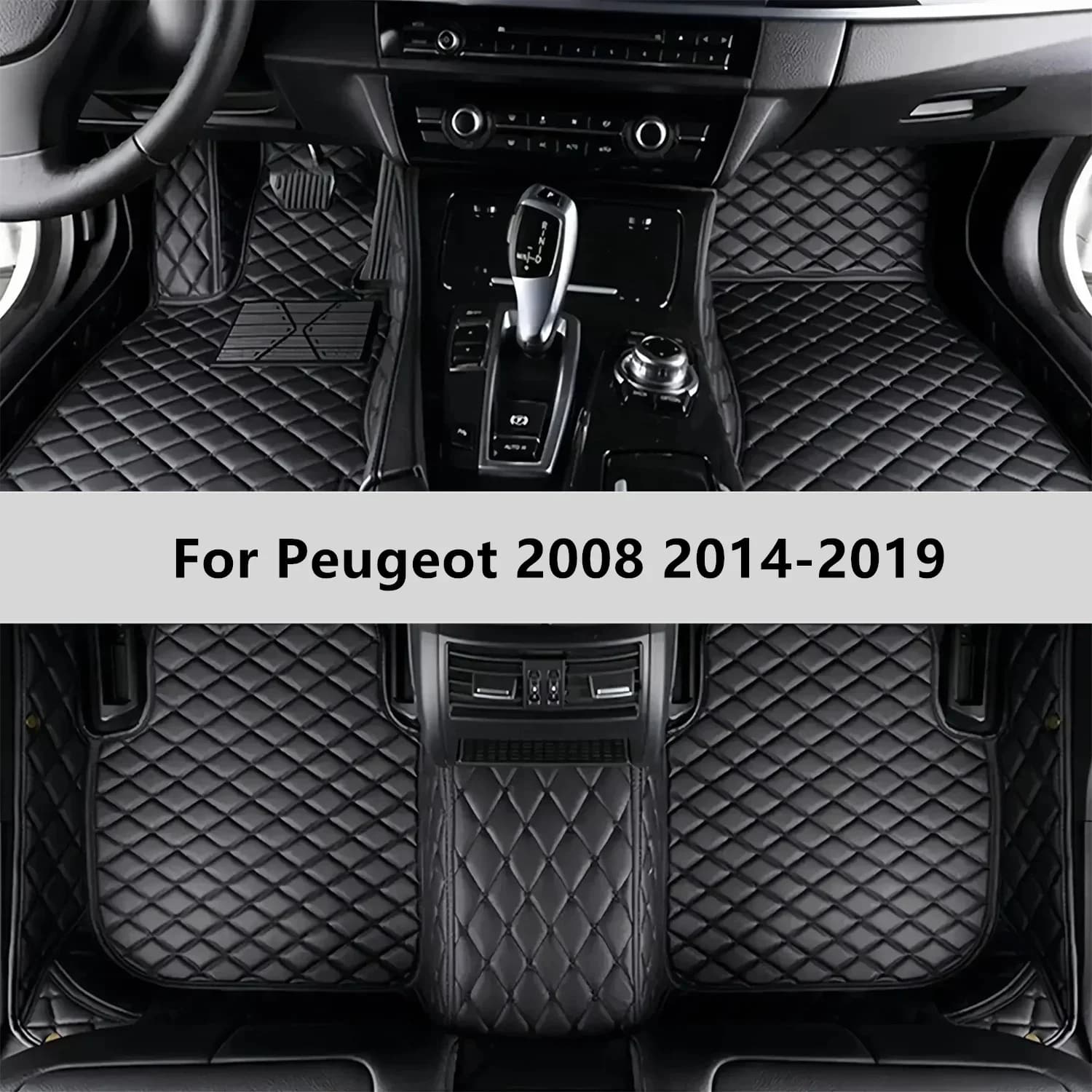 Tappetini per auto personalizzati per Peugeot 2008 2014-2019 Tappetino per auto Accessori per tappetini Accessori interni