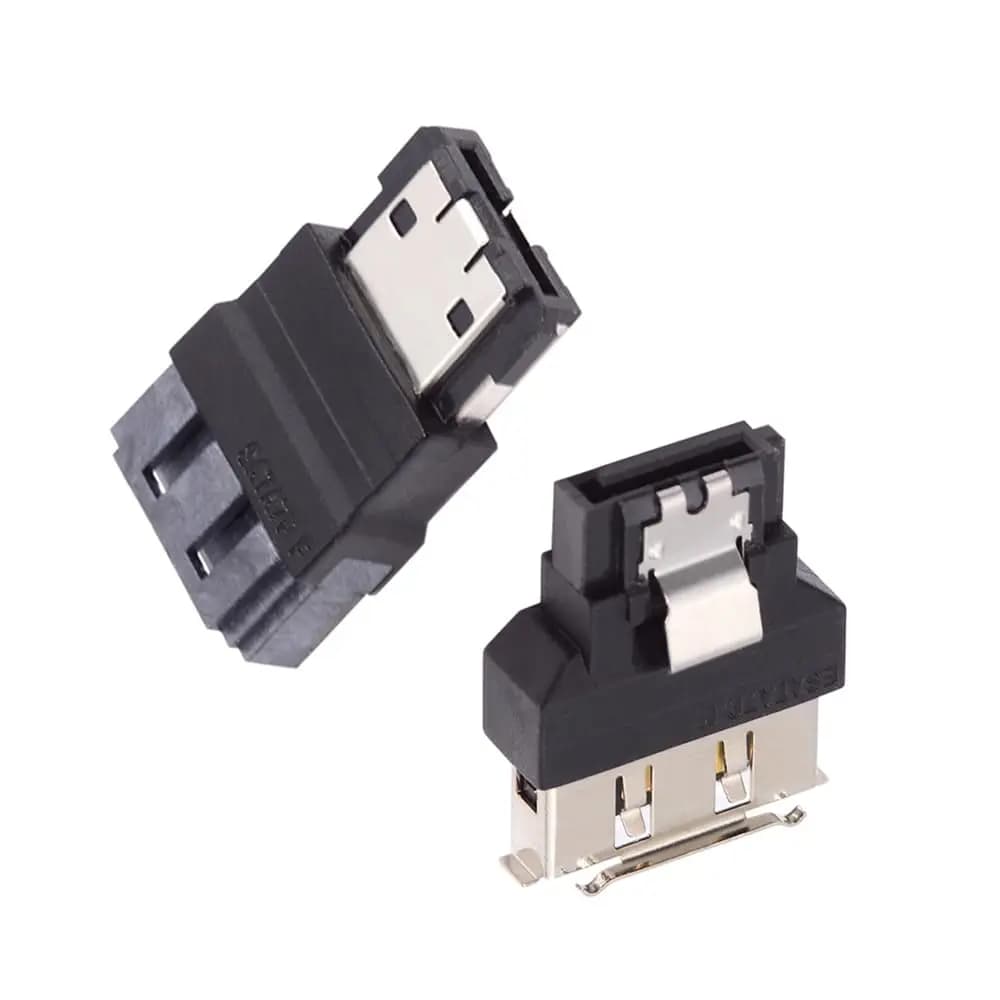 Estensore adattatore ESATA a SATA SATA da 7 pin maschio a ESATA femmina ed esterno per disco SSD 2 pezzi/lotto