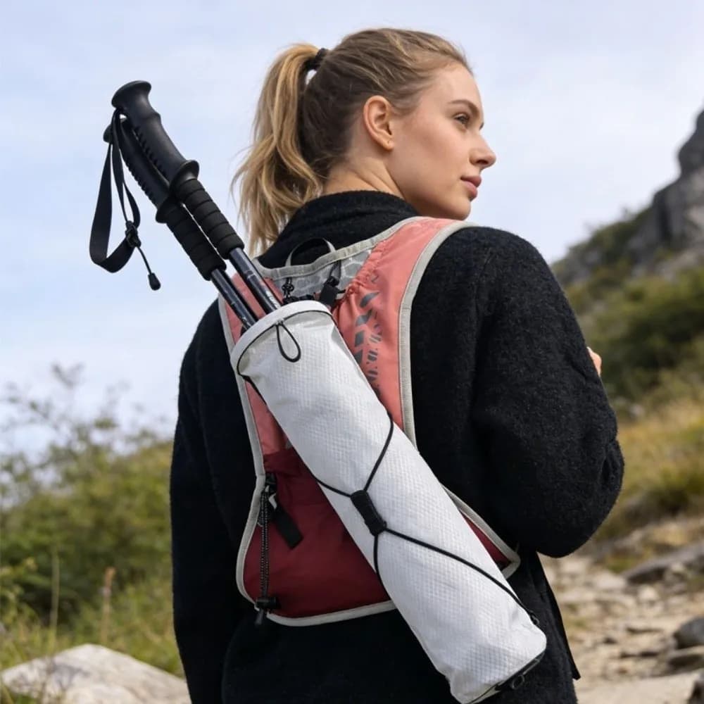Portable Lightweight Trekking Poles Carry Bag Nylon Large capacity Cane Bag Waterproof Hiking Cane Storage Bag