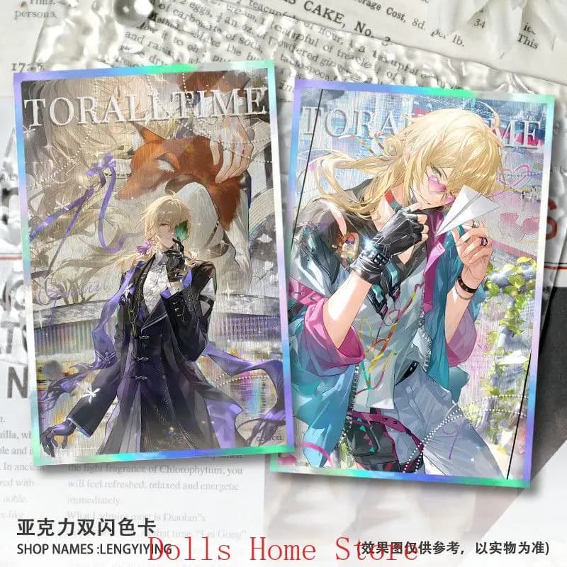 Gioco di ruolo Anime per tutti i tempi Ayn Alkaid acrilico laser carta colorata firma da tavolo gioco cosplay carta firma ornamento regalo