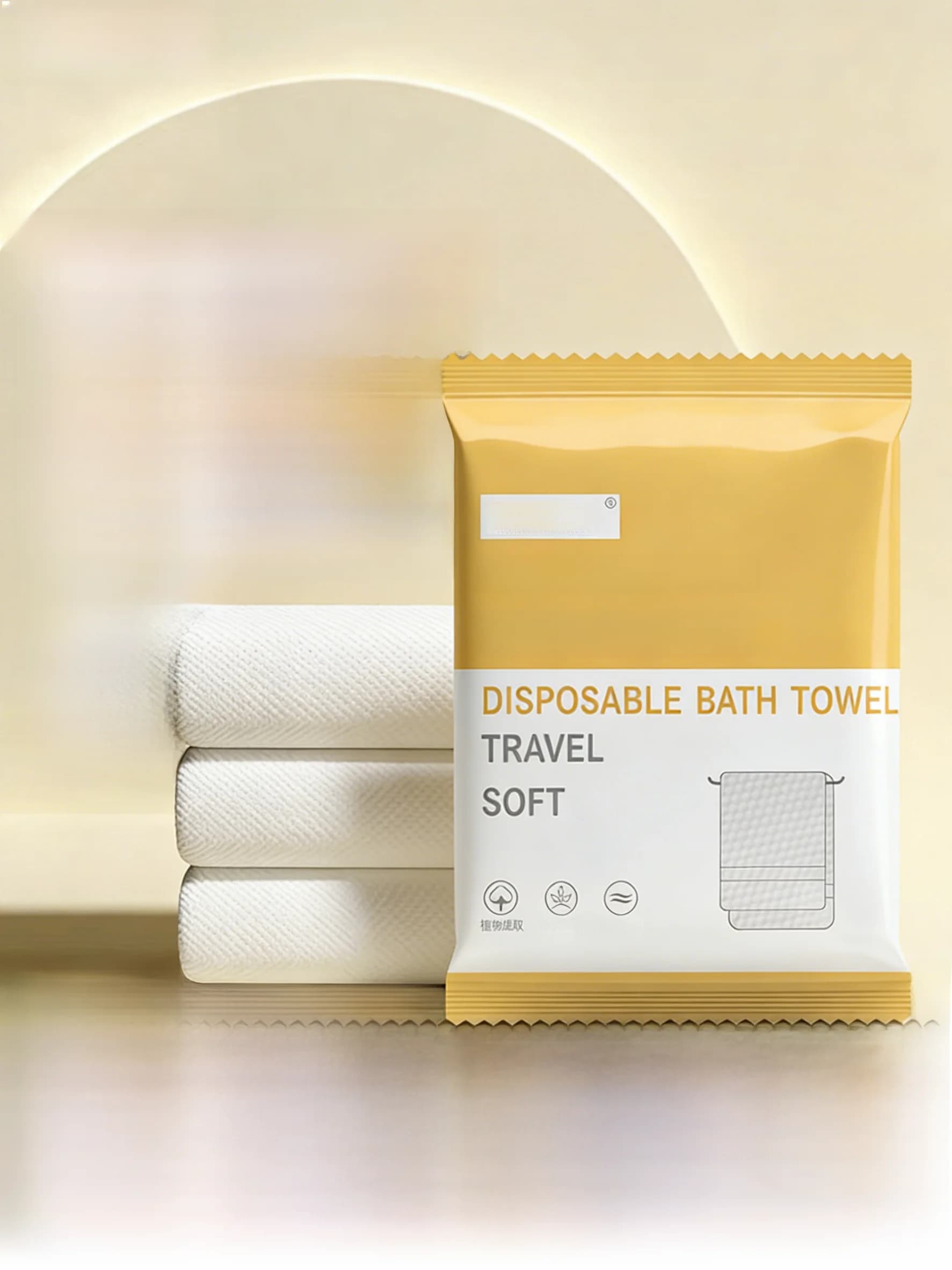 Set di Asciugamani da Bagno Monouso, Spessi e Portatili, Alta Assorbenza, Puro Cotone, per Viaggi e Hotel, Asciugamani per Donne in Viaggio