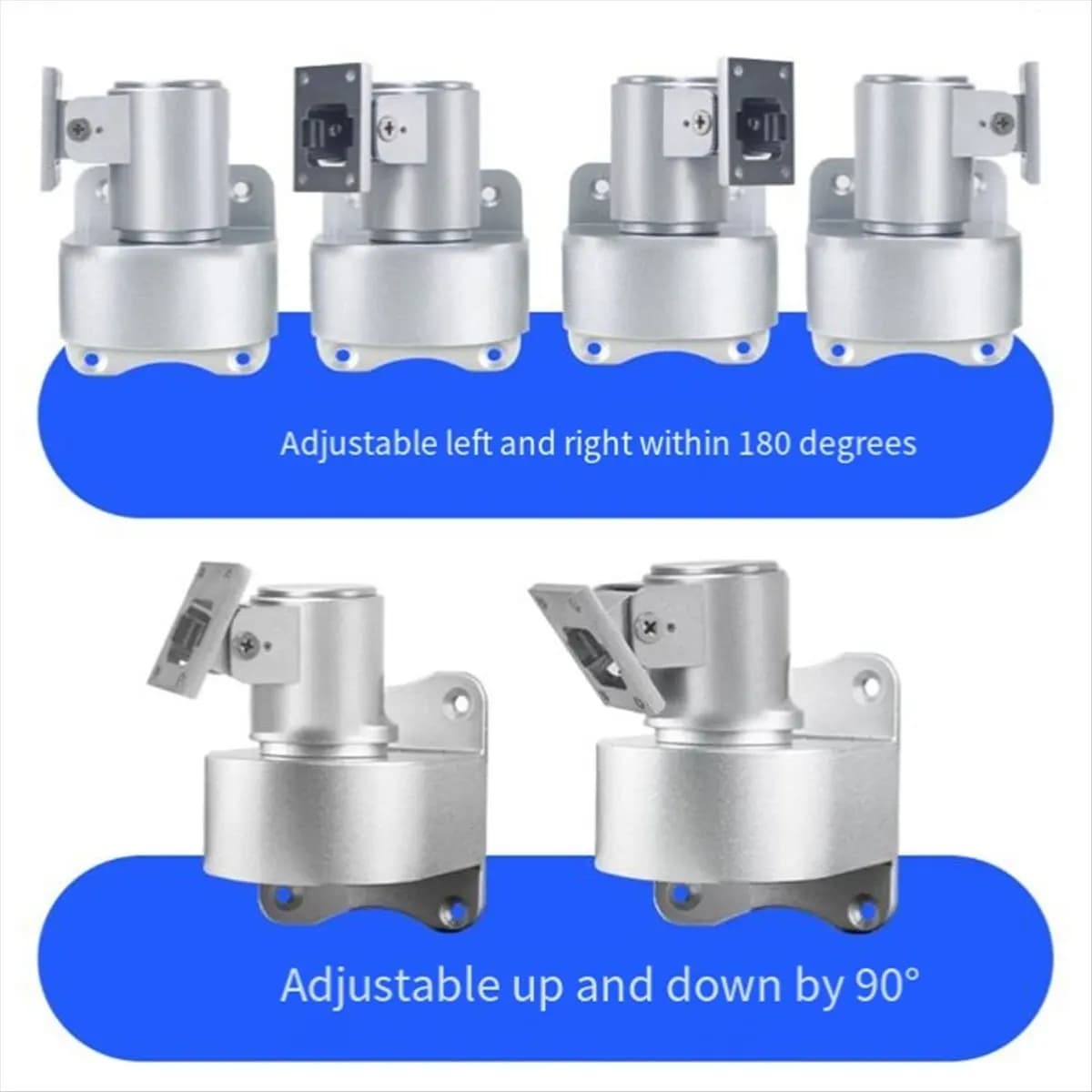A46U Wall-Mounted Bracket Face Recognition Machines Access Control Multi-Angle Adjustment Universal Aluminum Alloy Base
