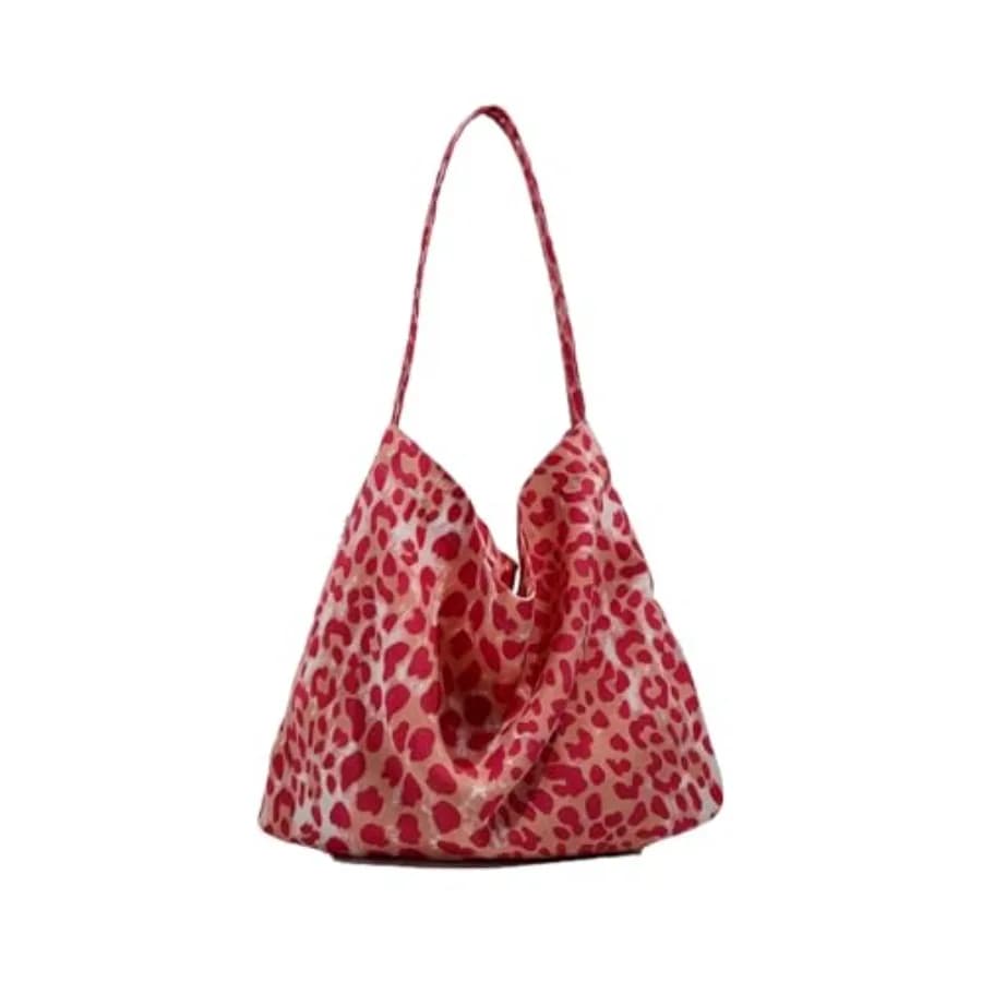 Hobo Tote Bag, Large Capacity Canvas Shoulder Handbag, Casual Soft Crossbody Purse for Work, Shopping and Daily