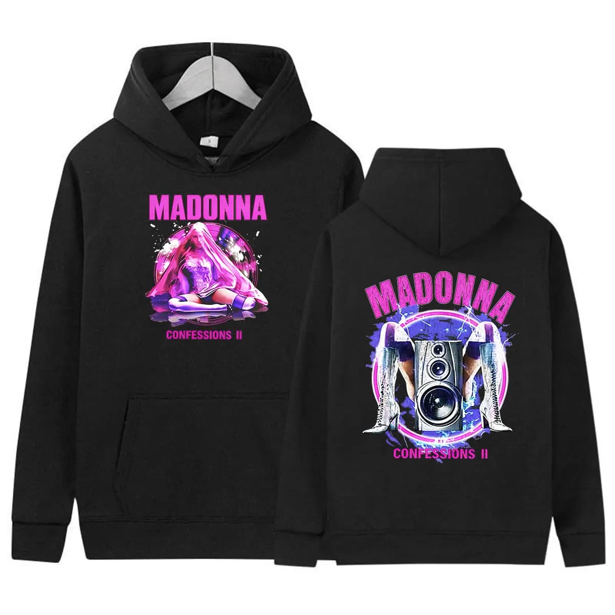 Madonna Confessions II Album 2026 Print Hoodie Men Women Retro Long Sleeve Clothing Sweatshirt Fashion Aesthetic Pullover Hoody