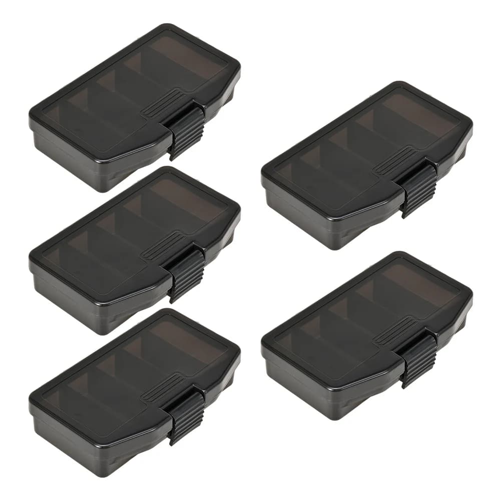 Compact Box for Fishing Equipment with 5 Parts, Drawing Closure, PP Organizer Annerito for Efficient Conservation of Fishing Accessories