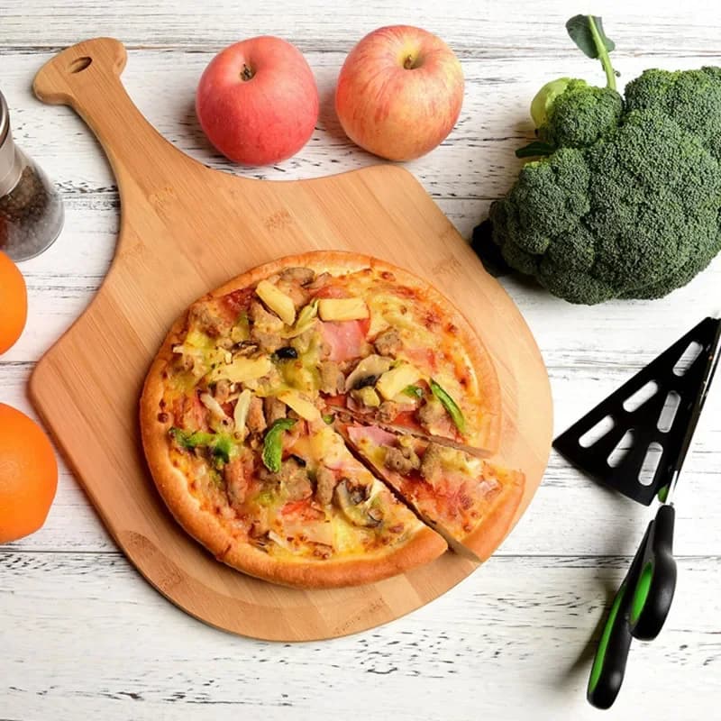 Pala per pizza in legno Tagliere per pane Tagliere in legno massello Tagliere da cucina Pizza Stone Bakeware Strumenti per pizza