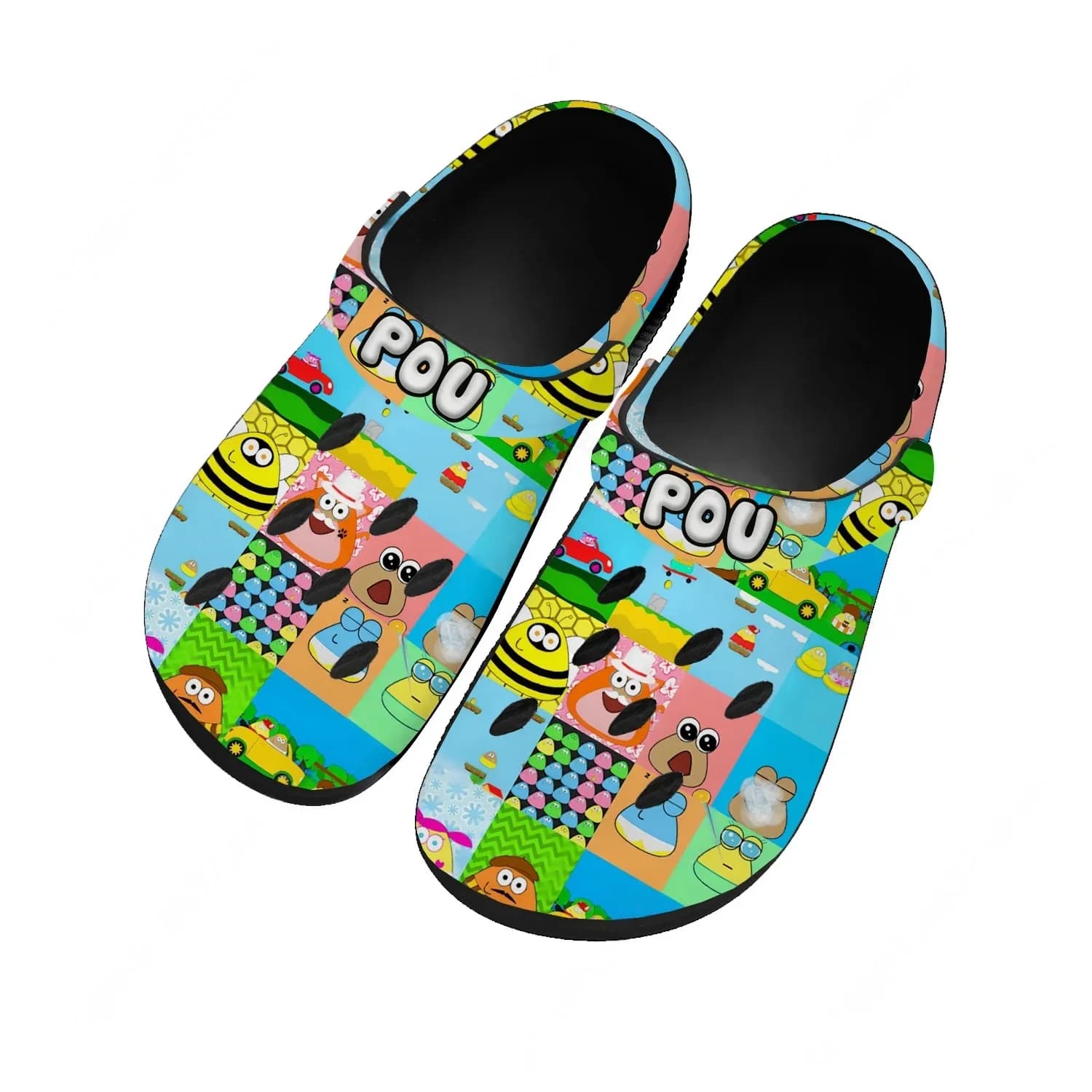 Sandali Personalizzati POU Home per Donne e Ragazze, Scarpe da Acqua alla Moda, Ciabatte Traspiranti e Comode per Giardino e Spiaggia