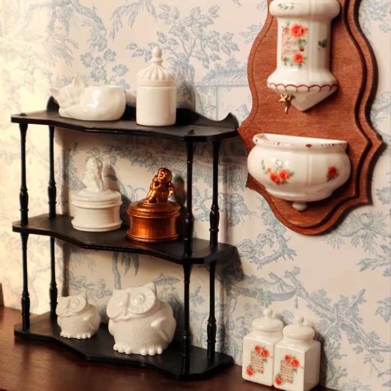 1/6 Doll House Model Furniture Accessories Resin Owl Flowerpot Cat Flower Pot Angel Jar Bjd Ob11 Gsc Blyth Soldier Lol Miniature