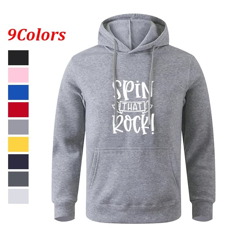 Felpa con cappuccio alla moda con tasca stampata casual fitness sportiva multicolore da uomo
