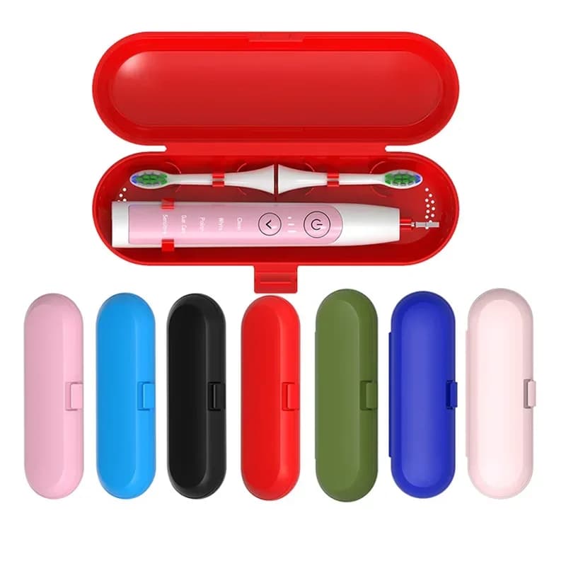 Toothbrush and toothpaste with protective cover Portable travel bag for storage box with electric toothbrush handle Oral B