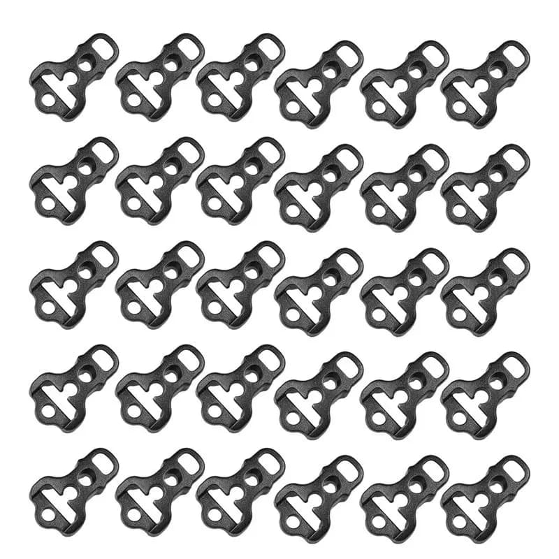 30Pcs Camping Awning Guy Line Awning Cord Rope Tensioner Backpack Equipment Accessories-A00E