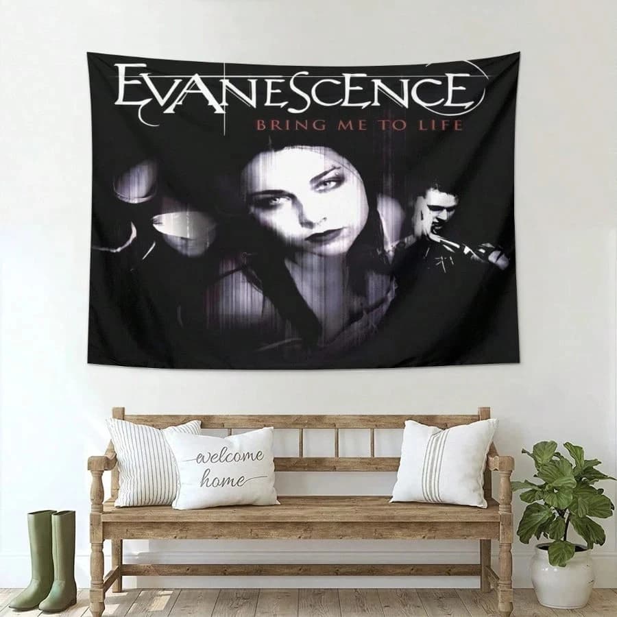 Gothic Alternative Rock Style Dark-Themed Tapestry — for Dedicated Fans; Cool Wall Decor for Home (Bedroom or Living Room)