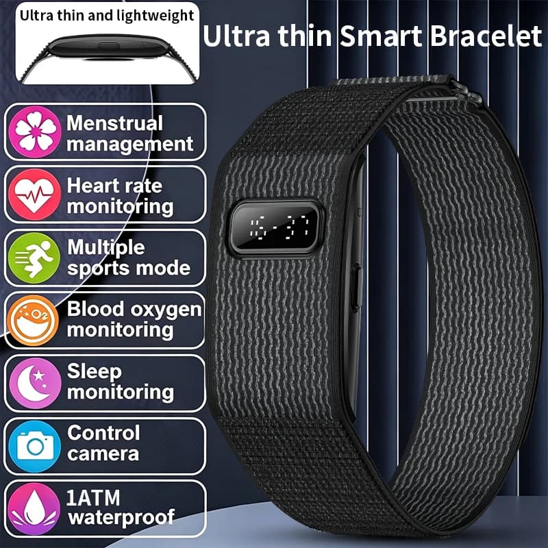 LIGE 2026 Nuovo Smartwatch con Schermo LED Digitale, Braccialetto Fitness AI, Monitoraggio Frequenza Cardiaca e HRV, Notifiche Chiamate