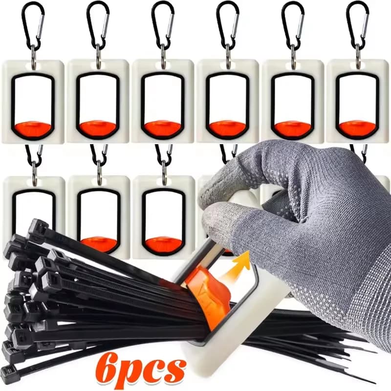 1-5 pezzi organizer per fascette per cavi portaoggetti portatile fluorescente porta fascette per cavi riutilizzabile stabile organizer per fascette per cavi elettrici in plastica