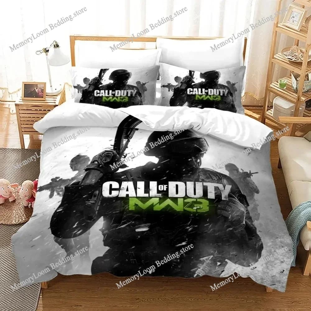 Call of Duty Warzone Set biancheria da letto con stampa 3D Set letto singolo matrimoniale Queen King Size Set copripiumino per camera da letto per bambini per adulti