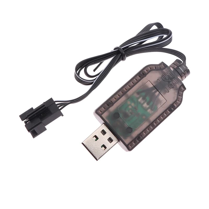 7.4v SM4P batteria agli ioni di litio adattatore di ricarica inversa auto giocattolo elettrica E561 caricatore per escavatore cavo USB