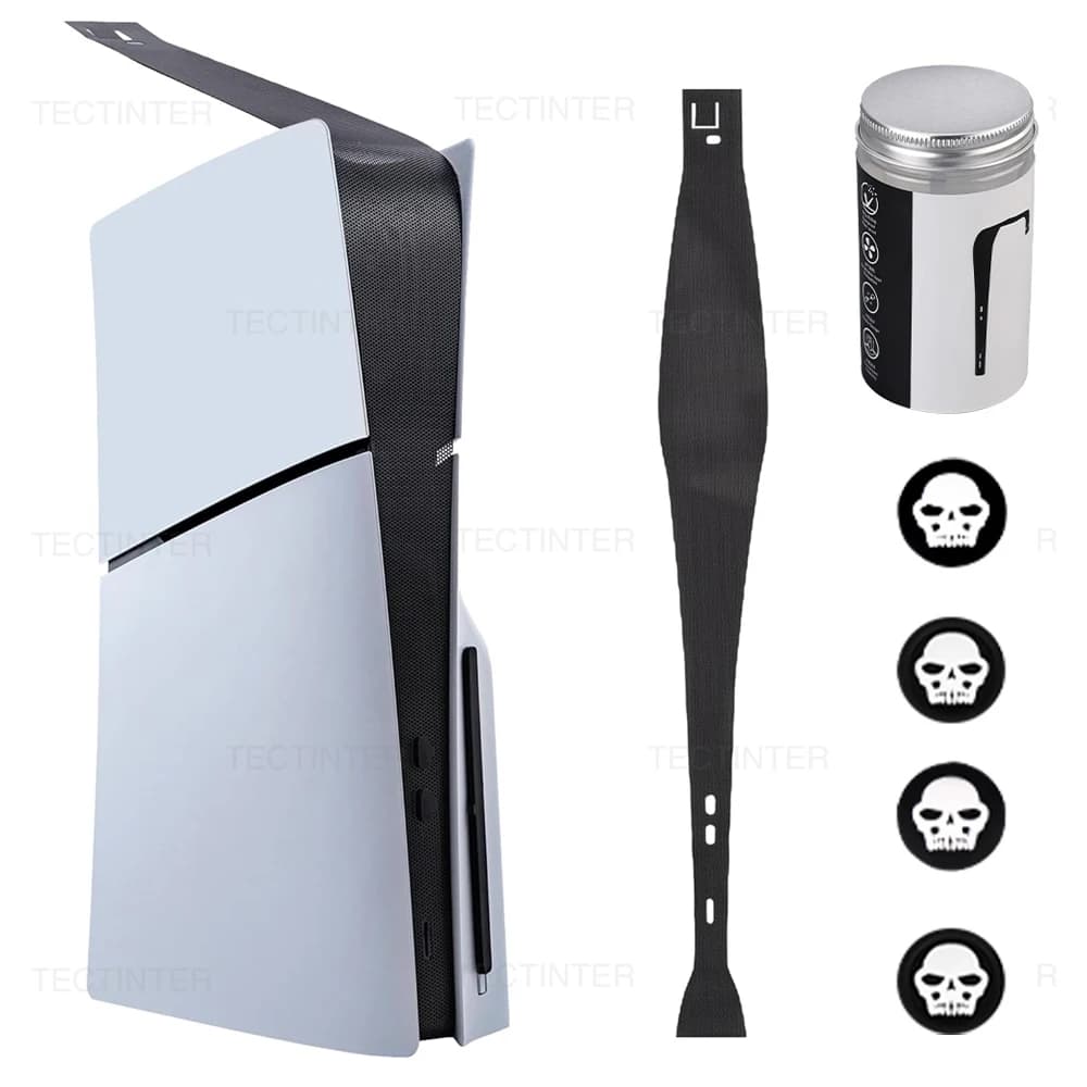 Coperture Antipolvere per PS5 Slim, Filtro Protettivo con Tappi Antipolvere per Console PS5 Slim Disc/Digital, Accessori per Gaming
