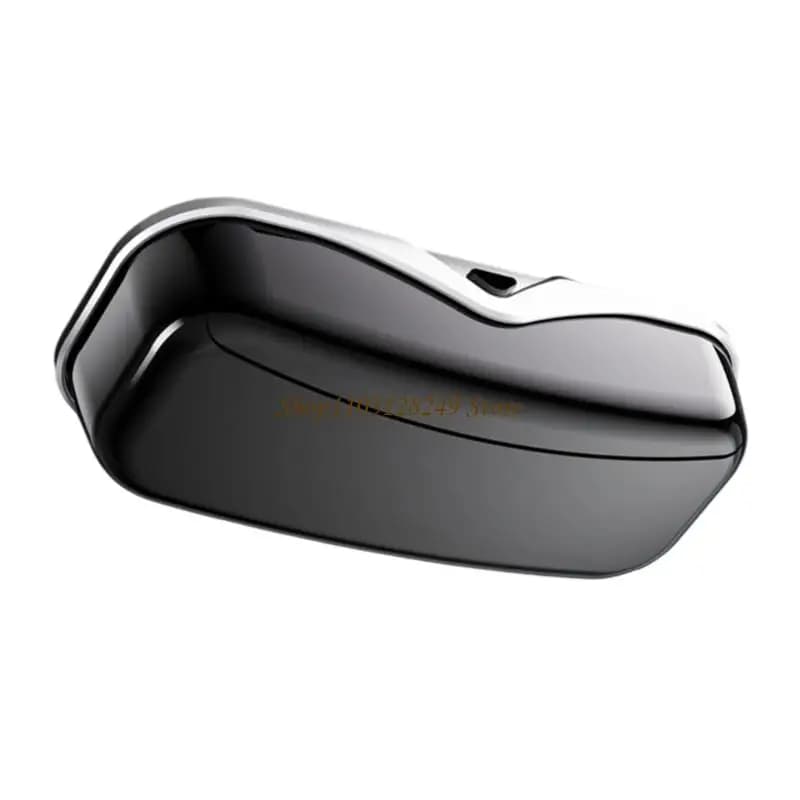 N5KD Doppia Clip Alette parasole per auto Custodia per occhiali ABS resistente ai graffi Organizzatori automobilistici Scatola
