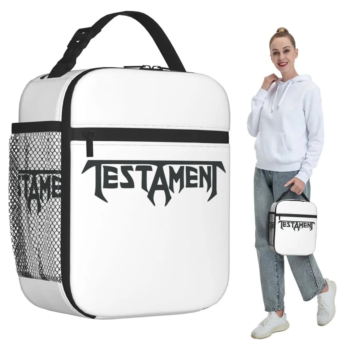 Testament Band Insulated Lunch Bag for Kids School Cooler Thermal Food Box Tote Portable Lunch Boxes Container