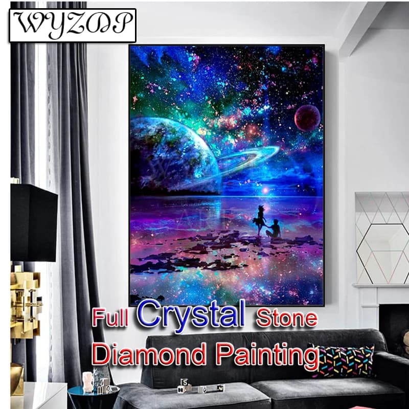 5D Diamond Painting DIY Starry Sky Full Square Crystal Embroidery Point Cross Diamond Crystal Art Decorations For Home 230730