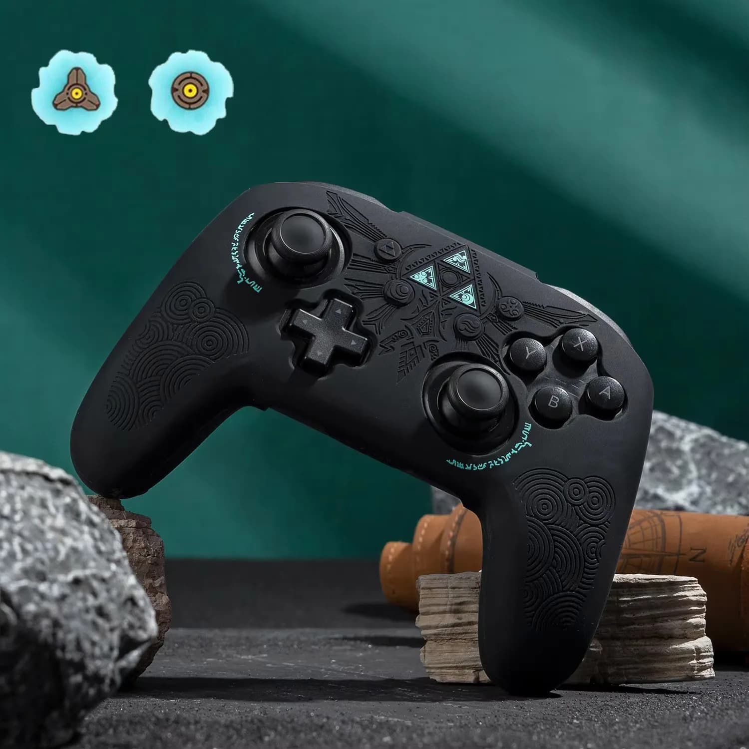 Hot Game Silicone Soft Shell Gamepad Sticker Skin Protector per Nintendo Switch Pro Controller Case Thumb Stick Grip Cap Cover