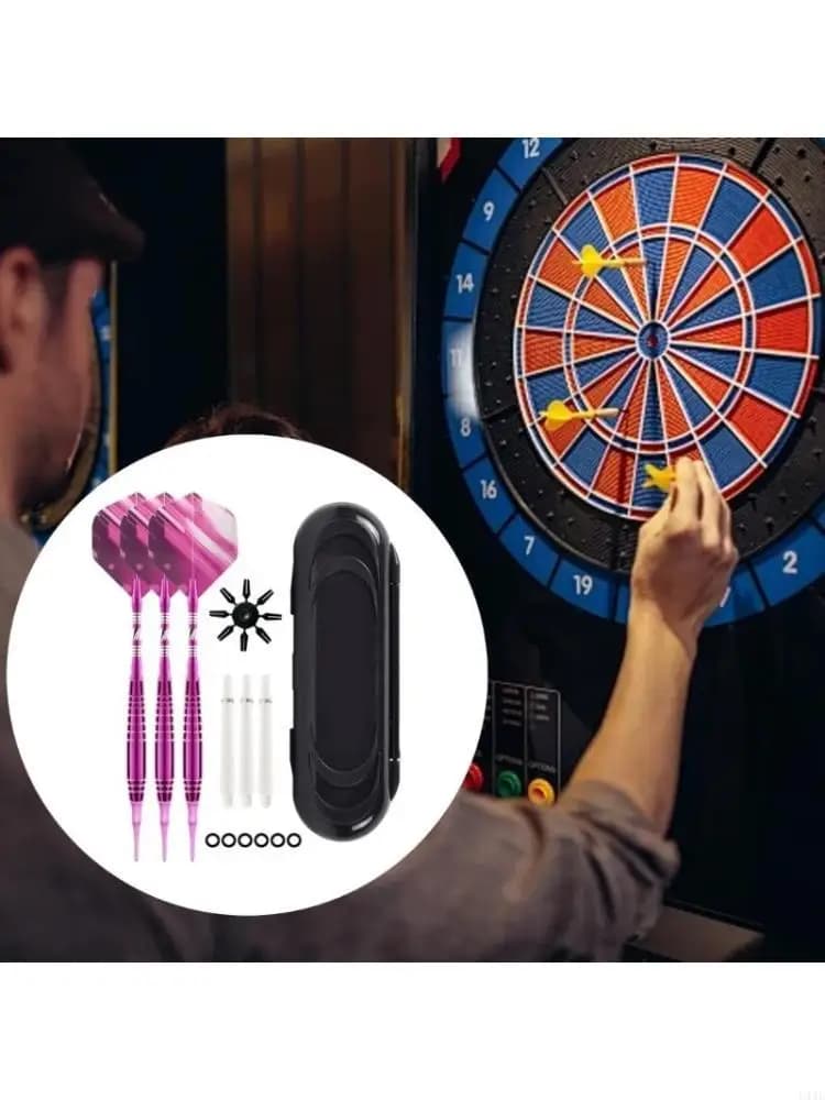 3Pcs 19g Soft Tip Darts Set with PET Flight, Aluminum Darts Shafts, Plastic Tip