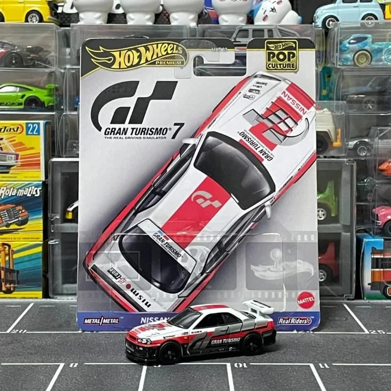 Magazzino Genuino Hot Wheels 1/64 Hdx63-C Cultura Pop Serie Nissan Gt-R Nismo Gt3 Skyline Gt-R (Bnr34) Modello di Auto Pressofuso Raccogliere Giocattolo