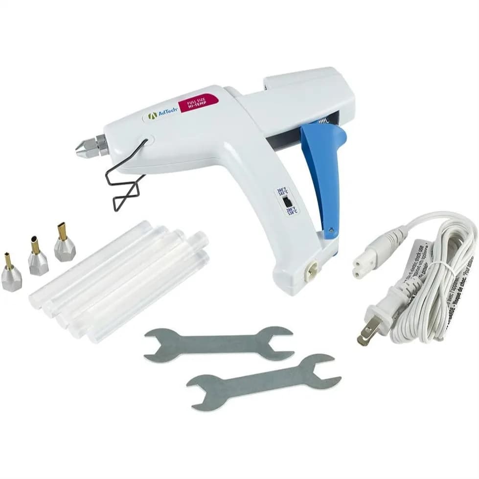 Kit Pistola per Colla a Caldo Senza Fili con Doppia Impostazione di Temperatura, Riscaldamento Rapido 40W, Grilletto Ergonomico per Progetti Artigianali e Fai-da-Te