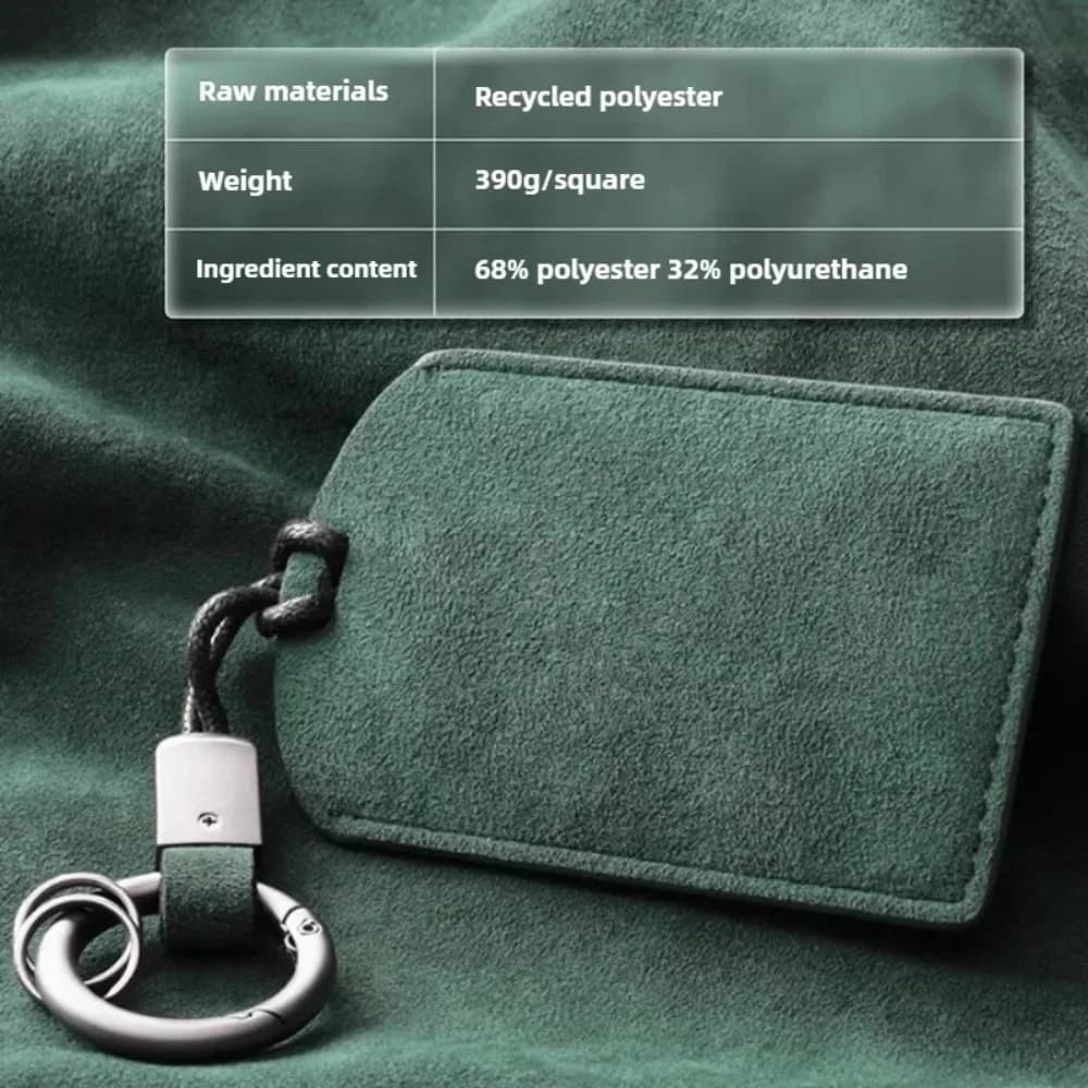 Minimalist Suede Leather Car NFC Key Card Sleeve 4 Colors Universal Auto Key Fob Protector Anti Scratch Cover
