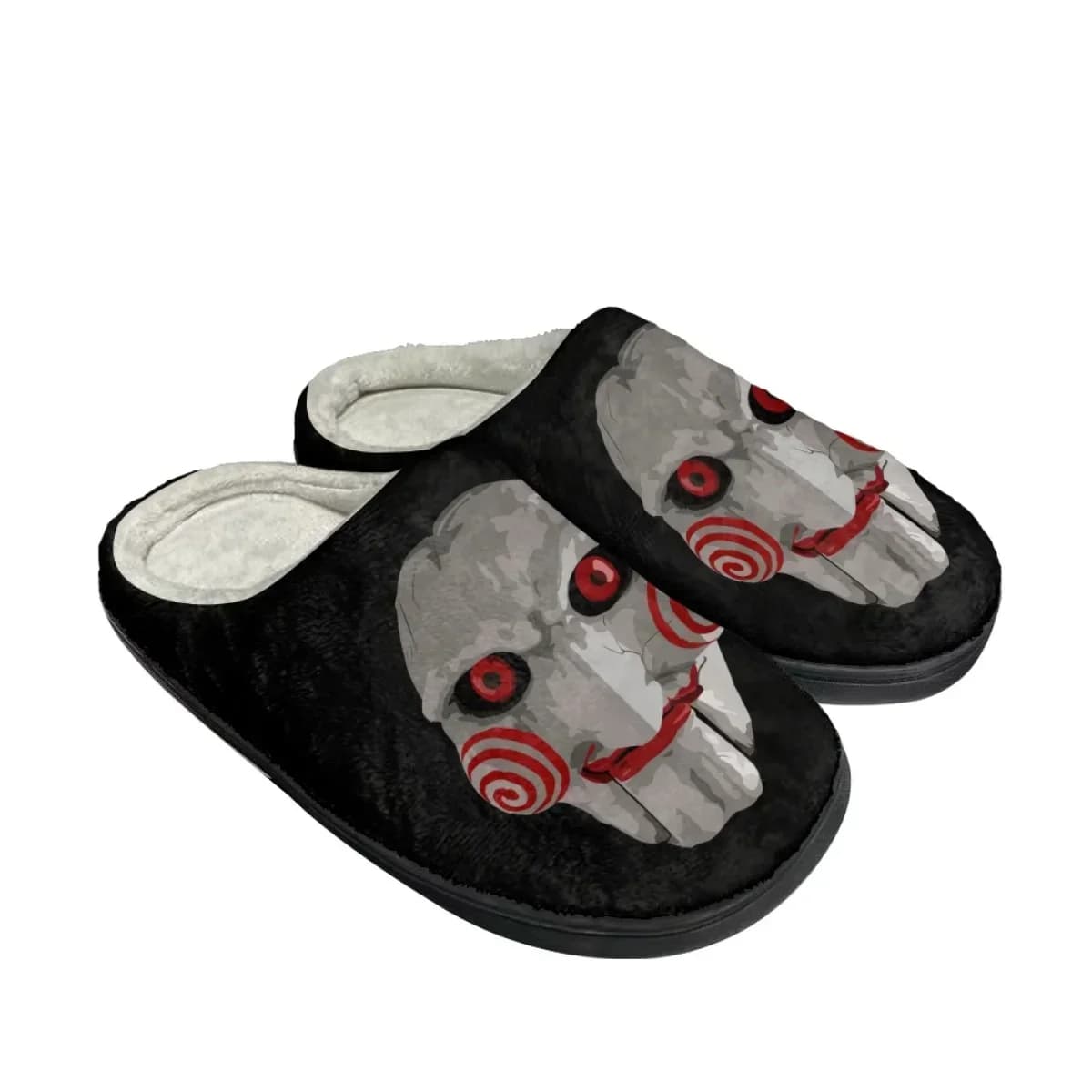 Pantofole da Casa con Design Horror per Donna, Ciabatte Casual in Cotone per Coppia, Dropshipping, Calde e Comode per Autunno e Inverno, Calzature da Uomo
