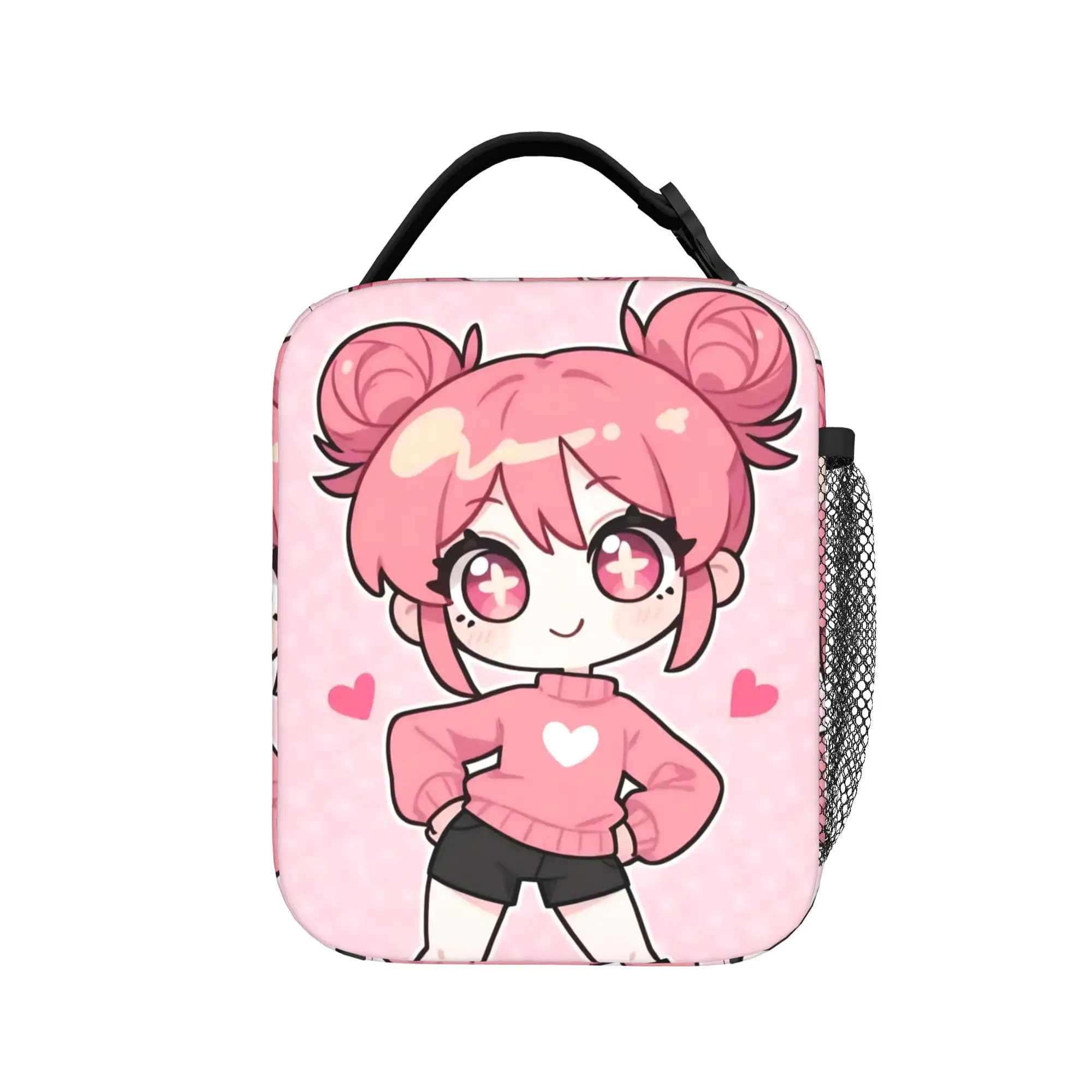 Trickcal C-Chibi Go Games Borsa termica per il pranzo per ufficio, borsa per alimenti riutilizzabile, per uomini e donne, scatole termiche per il pranzo