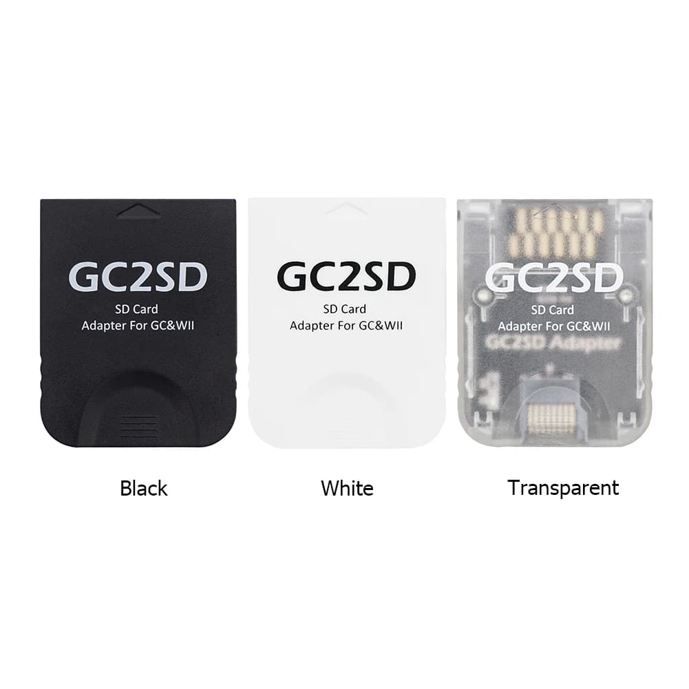 Lettore di schede di memoria professionale GC2SD da 5-1 pezzi per scheda SD Adattatore per slot per schede di memoria Plug and Play per console di gioco GameCube Wii